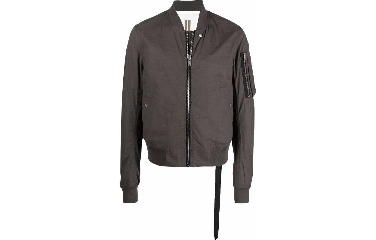 Rick Owens DRKSHDW SS22 Brown Solid Zip Pocket Long Sleeve Jacket DU01B7771MAC78