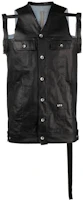 Rick Owens DRKSHDW SS22 Cutout Sleeveless Jacket Black DU21S2757SBKM-09 Rick Owens DRKSHDW SS22 Cutout Sleeveless Jacket Black DU21S2757SBKM-09
