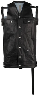 Rick Owens DRKSHDW SS22 Cutout Sleeveless Jacket Black DU21S2757SBKM-09 Buy Rick Owens DRKSHDW SS22 Cutout Sleeveless Jacket Black DU21S2757SBKM-09