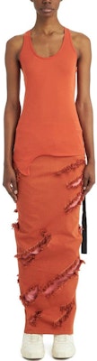 Rick Owens DRKSHDW SS22 Rok Midi Sobek Distressed Orange. DS01B7332SLHO-5383 Shop Rick Owens DRKSHDW SS22 Rok Midi Sobek Distressed Orange. DS01B7332SLHO-5383