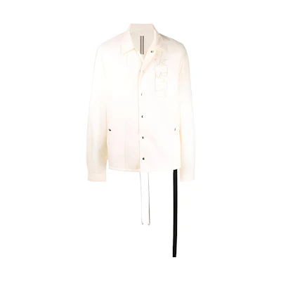 Rick Owens DRKSHDW SS22 Embroidered Drawstring Jacket Men’s Off-White DU01B7782ND-T1