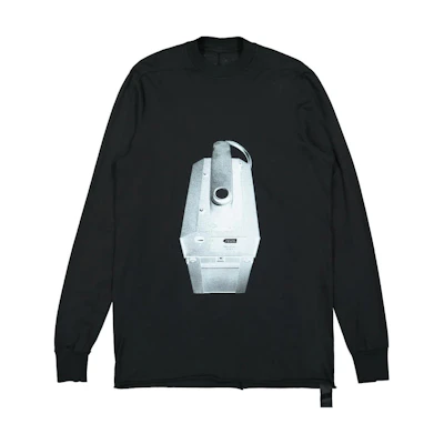 Rick Owens DRKSHDW SS22 Geometric Print Sweatshirt Black DU01B7287-RNEP1-0911