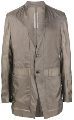 릭 오웬스 DRKSHDW SS22 리도 브라운 싱글 브레스티드 자켓 남성용 RU01B1723JX-34 Buy 릭 오웬스 DRKSHDW SS22 리도 브라운 싱글 브레스티드 자켓 남성용 RU01B1723JX-34