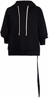 Rick Owens DRKSHDW SS22 Side Strap Hoodie Black DU01B7281RN-09 Rick Owens DRKSHDW SS22 Side Strap Hoodie Black DU01B7281RN-09
