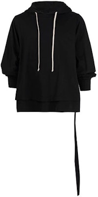 Rick Owens DRKSHDW SS22 黑色侧带连帽衫 DU01B7281RN-09 Order Rick Owens DRKSHDW SS22 黑色侧带连帽衫 DU01B7281RN-09