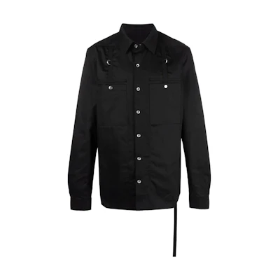 Rick Owens DRKSHDW SS22 Solid Color Collared Single-Breasted Jacket DU01B7755TW-09