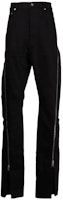 Rick Owens DRKSHDW SS22 Straight-Leg Black Jeans with Zipper Detail . DU01B7363-DBKDLBLACK Rick Owens DRKSHDW SS22 Straight-Leg Black Jeans with Zipper Detail . DU01B7363-DBKDLBLACK