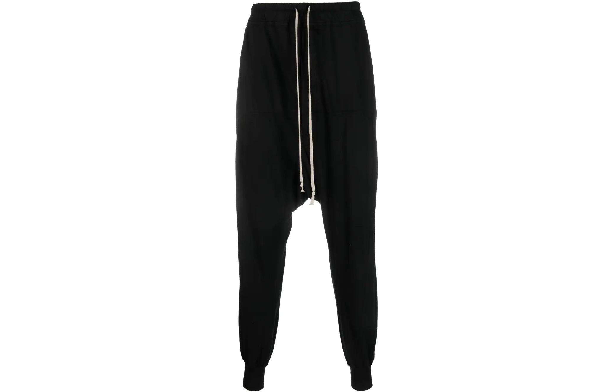Order Rick Owens DRKSHDW SS23  Black Drawstring Jogger Pants. DU01C6395RN-09