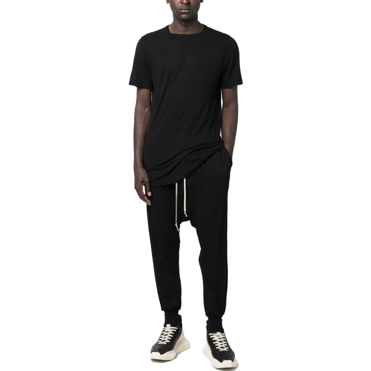 Lookbook Rick Owens DRKSHDW SS23  Black Drawstring Jogger Pants. DU01C6395RN-09