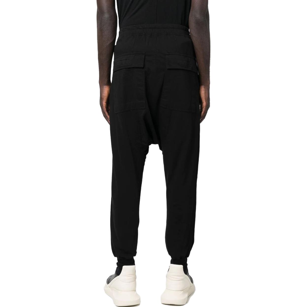 Shop Rick Owens DRKSHDW SS23  Black Drawstring Jogger Pants. DU01C6395RN-09