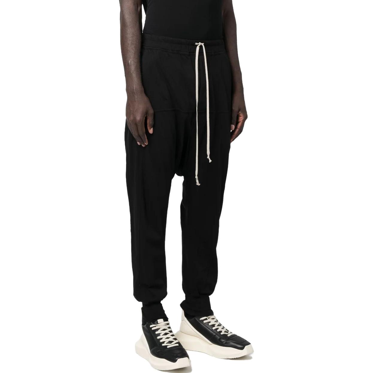 Purchase Rick Owens DRKSHDW SS23  Black Drawstring Jogger Pants. DU01C6395RN-09