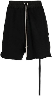 里克欧文斯DRKSHDW SS23黑色抽绳直筒短裤. DU01C6388F-09 Order 里克欧文斯DRKSHDW SS23黑色抽绳直筒短裤. DU01C6388F-09