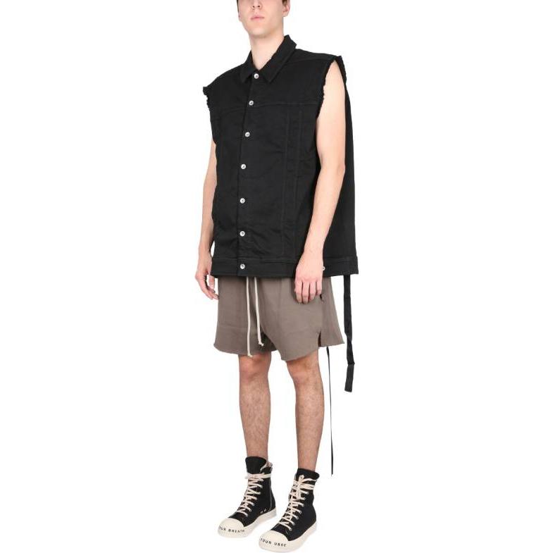 Purchase Rick Owens DRKSHDW SS23 黑色单排扣翻领夹克. DU01C6762SDO-09