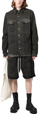 Rick Owens DRKSHDW SS23 Celana Pendek Hitam Detail Saku Pria. DU01C6369DK-78 Lookbook Rick Owens DRKSHDW SS23 Celana Pendek Hitam Detail Saku Pria. DU01C6369DK-78