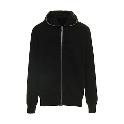 Rick Owens DRKSHDW SS23 Black Solid Long Sleeve Hooded Sweatshirt DU01C6291RIG-09