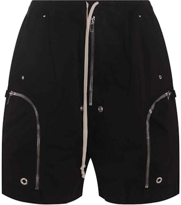 Rick Owens DRKSHDW SS24 黑色休閒純色抽繩短褲 DU01D1389TW-09 Buy Rick Owens DRKSHDW SS24 黑色休閒純色抽繩短褲 DU01D1389TW-09