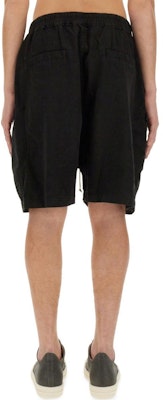 Rick Owens DRKSHDW SS24 黑色休閒純色抽繩短褲 DU01D1389TW-09 Details for Rick Owens DRKSHDW SS24 黑色休閒純色抽繩短褲 DU01D1389TW-09