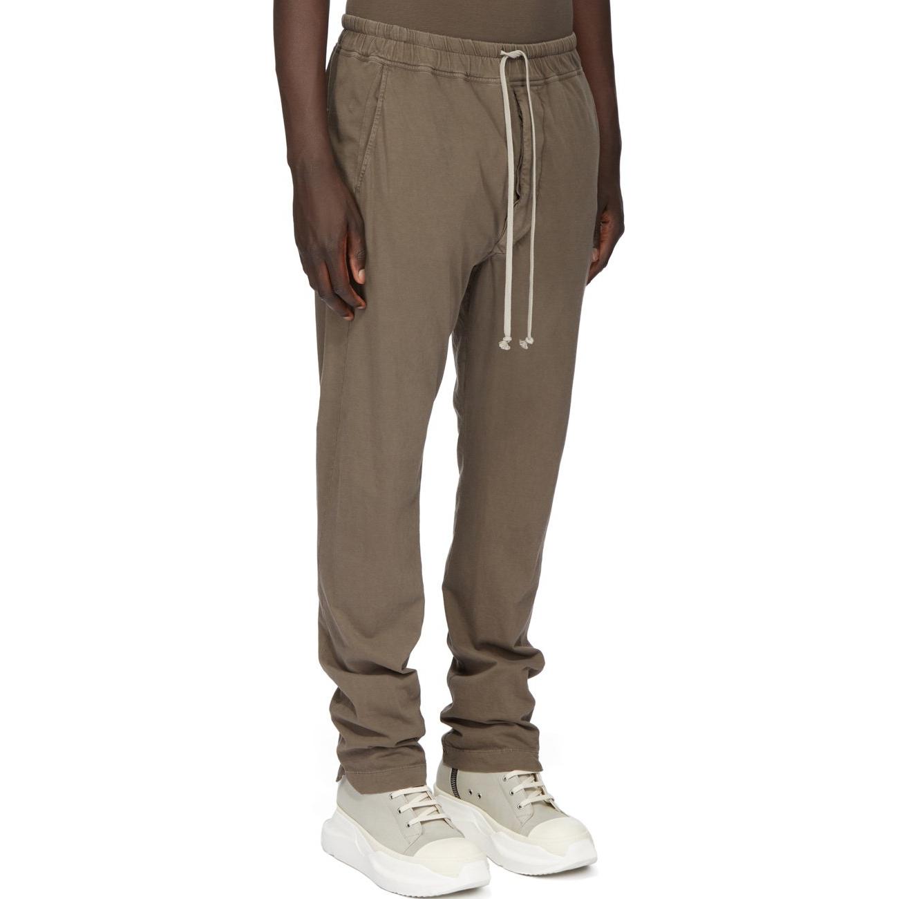 Purchase Rick Owens DRKSHDW SS24 Celana Abu-Abu Pinggang Elastis Split Hem Kasual. DU01D1392RN-34