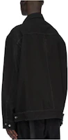 Lookbook Rick Owens DRKSHDW SS24 Black Utility Pocket Workwear Jacket Men. DU01D1752BB-09