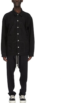 Rick Owens DRKSHDW SS24 黑色多功能口袋工装夹克 男士款 DU01D1752BB-09 Purchase Rick Owens DRKSHDW SS24 黑色多功能口袋工装夹克 男士款 DU01D1752BB-09