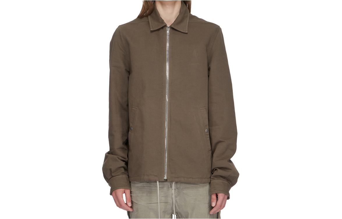Rick Owens DRKSHDW SS24 Grey Solid Zip Pocket Jacket DU01D1783CB-34