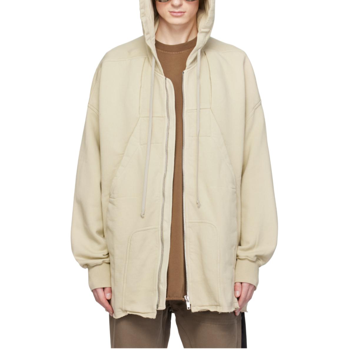 Rick Owens DRKSHDW SS24 Pearl Hooded Zip Batwing Jacket DU01D1284F-08