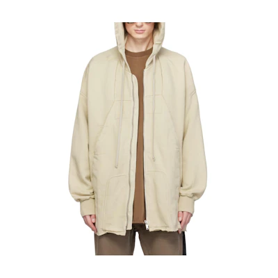 Rick Owens DRKSHDW SS24 Pearl Hooded Zip Batwing Jacket DU01D1284F-08