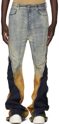 Rick Owens DRKSHDW SS24 水洗中腰牛仔褲 男款 淺藍/漸變橘 DU01D1363SKYDE-4653D Buy Rick Owens DRKSHDW SS24 水洗中腰牛仔褲 男款 淺藍/漸變橘 DU01D1363SKYDE-4653D