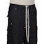 Details for RICK OWENS DRKSHDW SS25 Celana Hitam Ringan dengan Kantong Berdetail Stud. DU01E3398NR-09