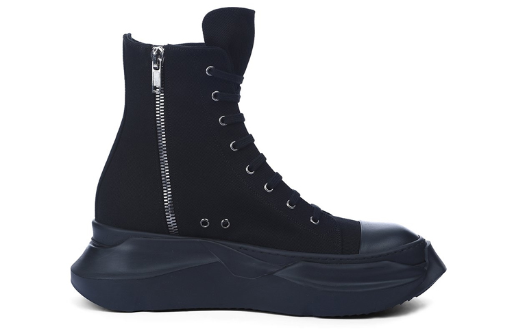 Rick Owens DRKSHDW Strobe 'Black Denim Zip Lace-Up' 圖 2