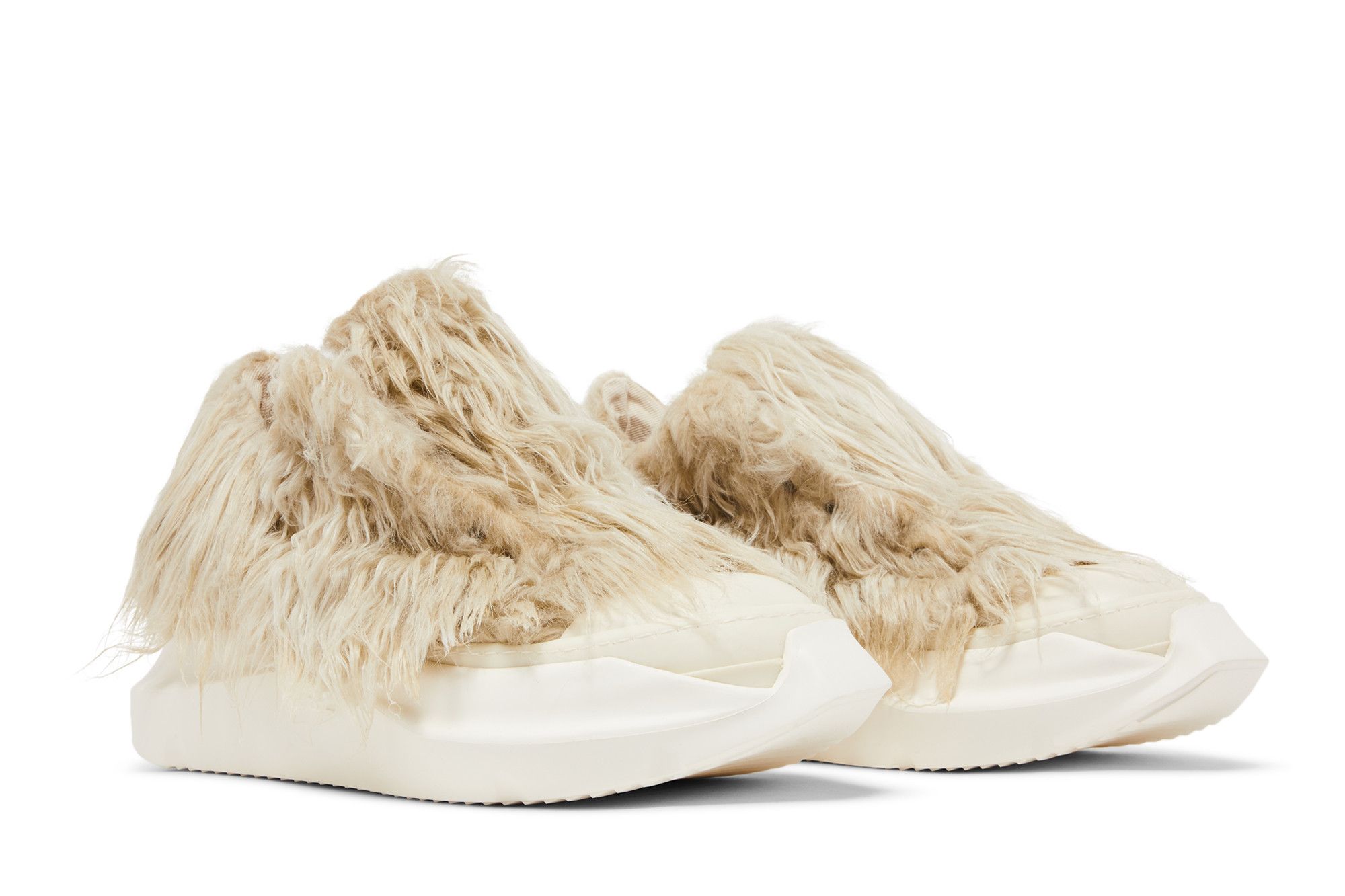 Cheap Rick Owens DRKSHDW Strobe Abstract 低帮 'Pearl Milk' 象牙白 DU02B4842-FF-811
