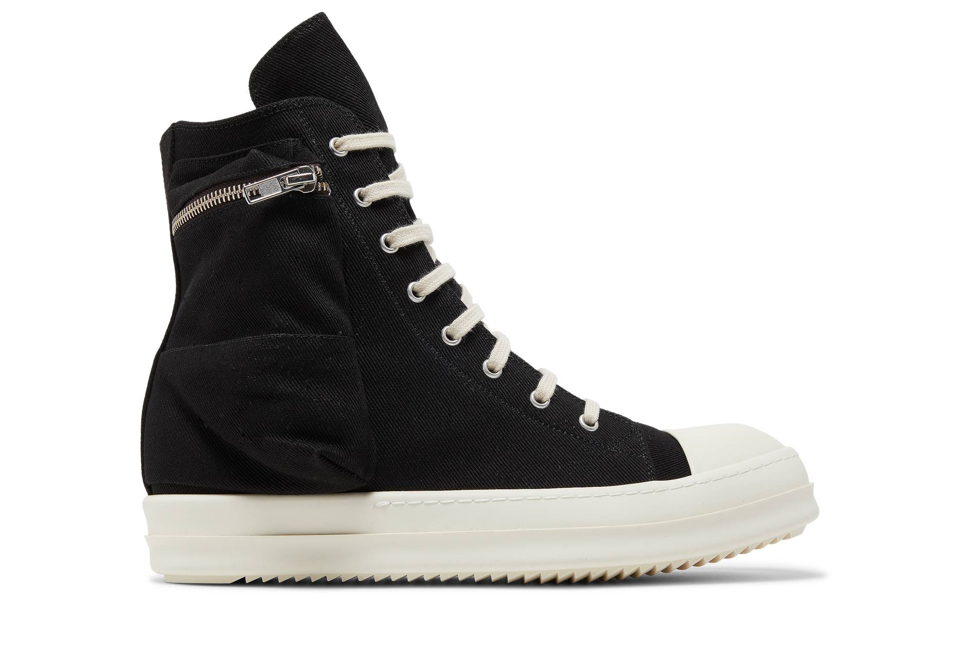 Rick Owens DRKSHDW Strobe Cotton Denim Cargo High 'Black Milk' DU02B4801-DQ-911