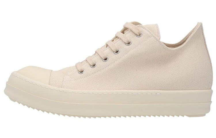Rick Owens DRKSHDW Strobe Cotton Denim Low 'Natural Milk'