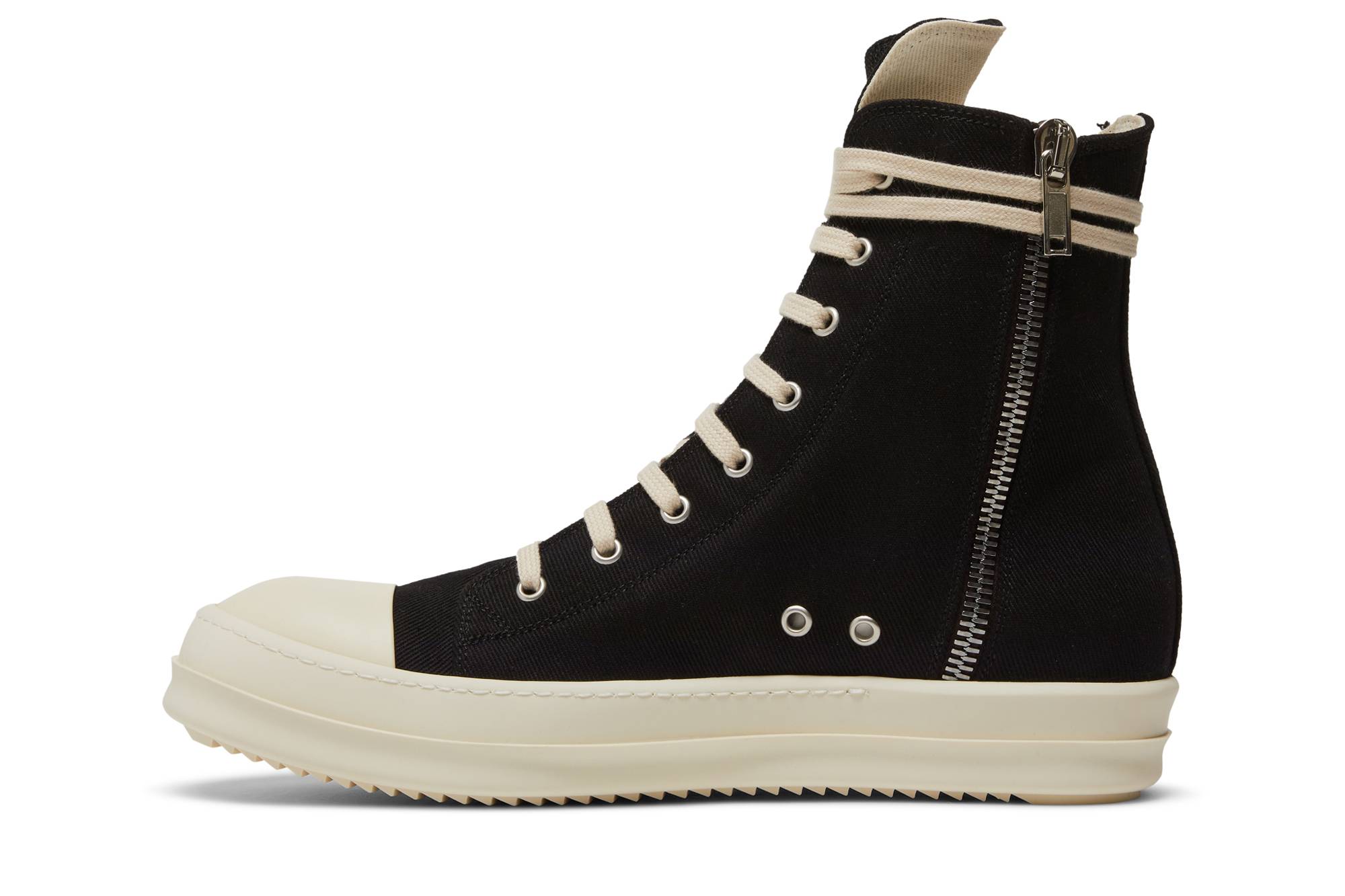 Lookbook Rick Owens DRKSHDW Strobe Cotton Denim Penta Tinggi 'Black Milk' DU02B4806-DQ-911