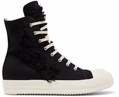 Rick Owens DRKSHDW Strobe Cotton Denim Slashed High 'Black Milk' DU02B4800-SLASH-911 Rick Owens DRKSHDW Strobe Cotton Denim Slashed High 'Black Milk' DU02B4800-SLASH-911