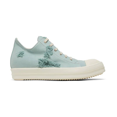 Rick Owens DRKSHDW Strobe Cotton Denim Slashed Low 'Aqua Milk'