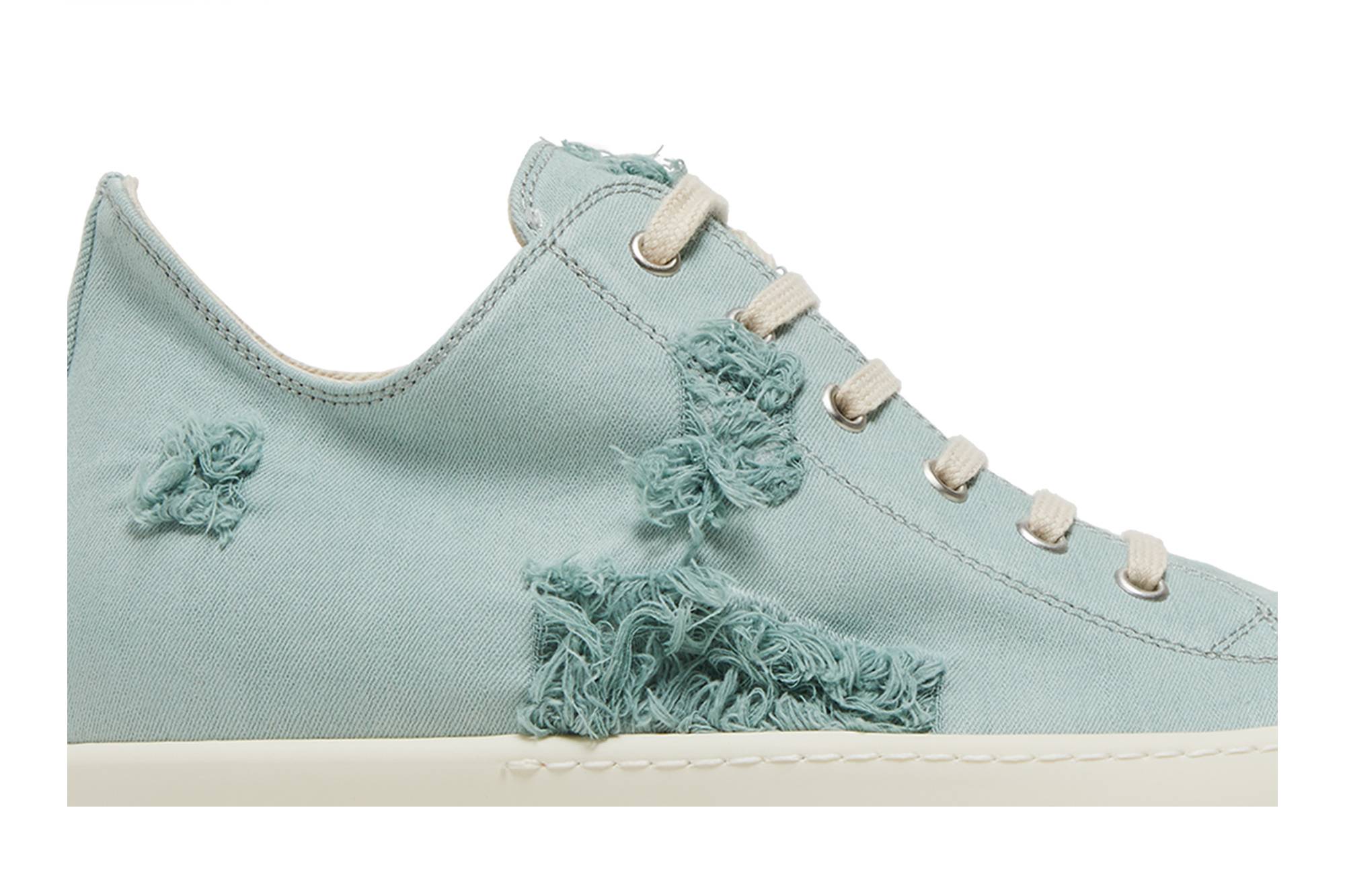Rick Owens DRKSHDW Strobe Cotton Denim Slashed Low 'Aqua Milk' 圖 2