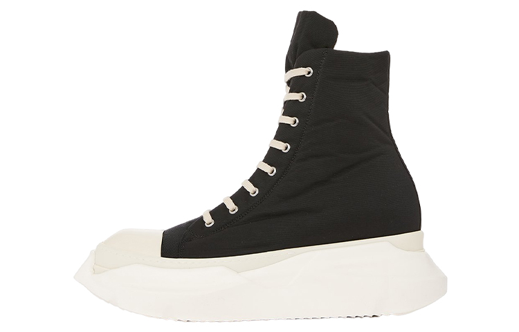 Rick Owens DRKSHDW Strobe Cotton Nylon Abstract High 'Black Milk' DU02B4840-MU-911