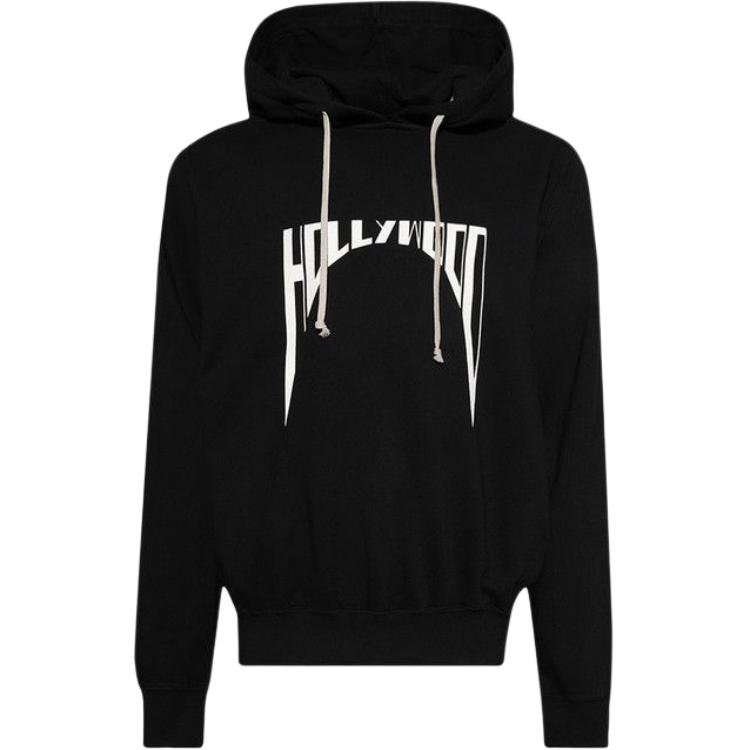 Rick Owens DRKSHDW Unisex Hoodie Black/Milk Color - Minimalist & Comfortable DU01E3262 FEP2P 0911