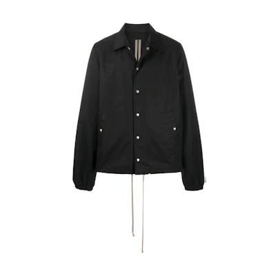 Rick Owens DRKSHDW V-Neck Shirt Jacket Black DU20F1770CN-09