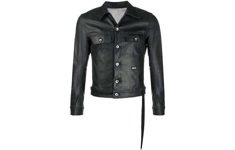 Rick Owens DRKSHDW Waxed Jacket Black DU21S2751SBKM-09