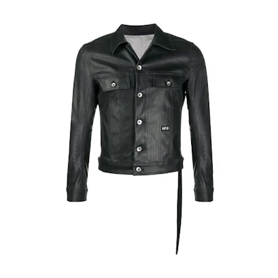 Rick Owens DRKSHDW Waxed Jacket Black DU21S2751SBKM-09