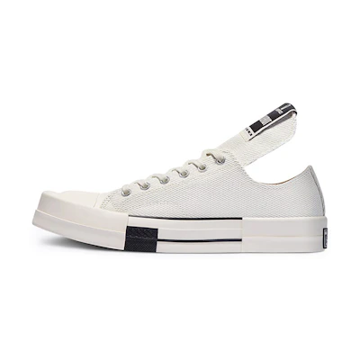 Rick Owens DRKSHDW Converse Turbodrk Ox 'Simplified Low Top Fashion Sneaker White'