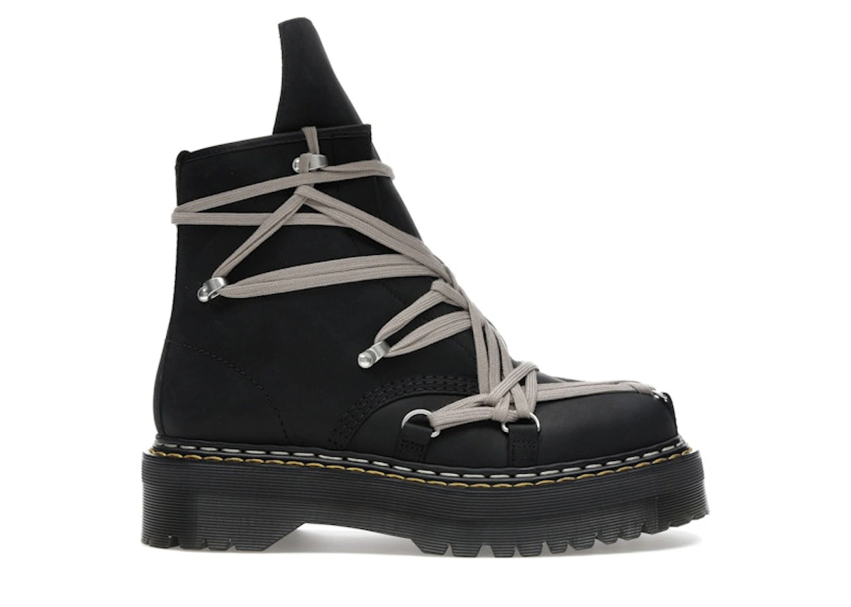 Rick Owens DRKSHDW x Dr. Martens 1460 Quad Sole Megalace Boot 'Black'