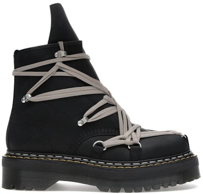 릭 오웬스 DRKSHDW x 닥터마틴 1460 쿼드솔 메가레이스 부츠 '블랙' DM02E6812-8001-09 Buy 릭 오웬스 DRKSHDW x 닥터마틴 1460 쿼드솔 메가레이스 부츠 '블랙' DM02E6812-8001-09