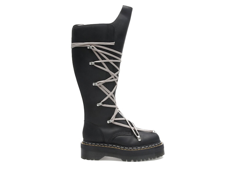 Rick Owens DRKSHDW x Dr. Martens 1460 Quad Sole Pentalace Boot 'Black' DM02E6811-0001-09