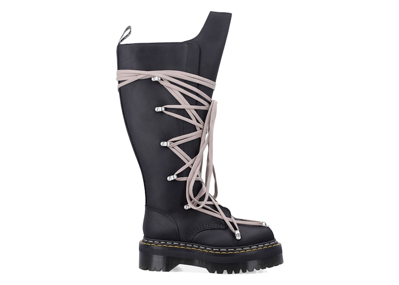 Buy リック・オウエンス DRKSHDW x ドクターマーチン 1460 クアッドソール ペンタレース ブーツ ''ブラック'' DM02E6811-0001-09