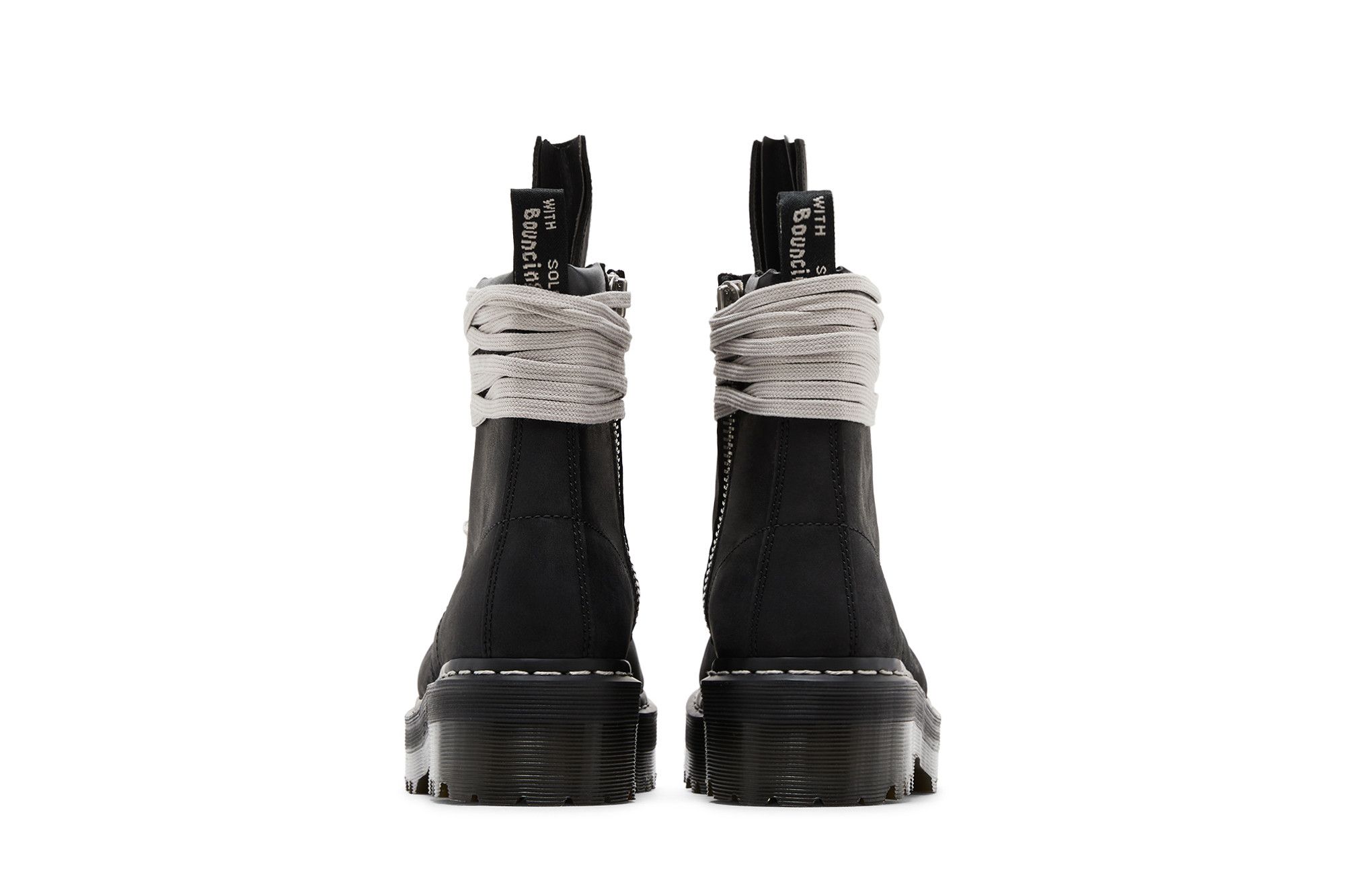 Details for Rick Owens DRKSHDW x Dr. Martens 1460 Quad Sole Steel Toe Boot 'Hitam' DM02E6813-9001-09