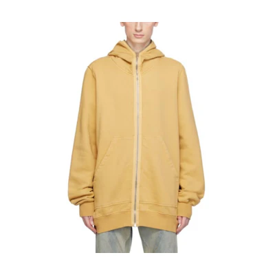 Rick Owens DRKSHDW Yellow Zip Hoodie Jacket Long Sleeve DU01D1283F-42