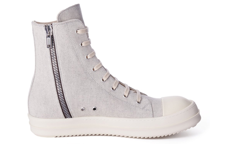 Rick Owens EDFU DRKSHDW Canvas High 'Melange Milk' 圖 2